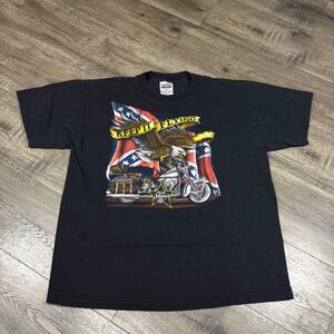 Vintage‎ Tultex Bike Week 2000 Myrtle Beach T-Shirt Mens XL Eagle Motorcycle